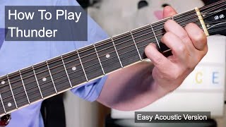 &#39;Thunder&#39; Prince Easy Acoustic Guitar Lesson