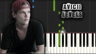 Avicii - Levels - [Piano Tutorial Synthesia] (Download MIDI + PDF Sheets)
