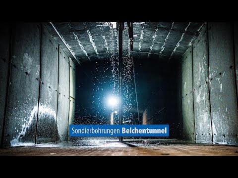 Sondierbohrungen im Belchentunnel