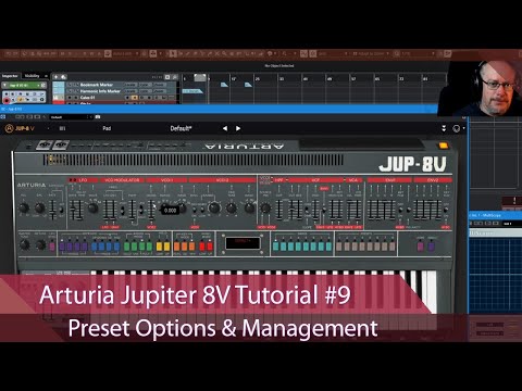 Arturia Jupiter 8V Walkthrough Ep.9 - Preset Options & Management