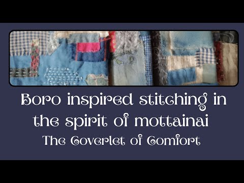Stitching inspired by traditional Japanese Boro 