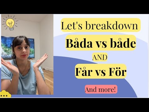 Confused by Swedish word twins?  Let’s clear the confusion. Learn and grow with me!