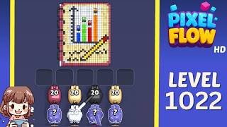Pixel Flow Level 1022 Solution Walkthrough