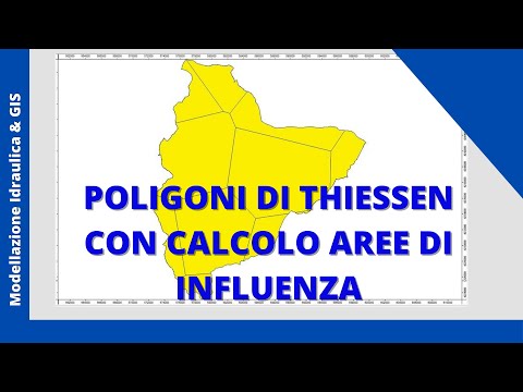 Poligoni di Thiessen con calcolo aree di influenza