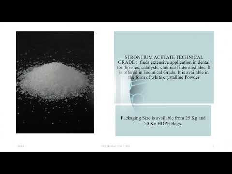 Strontium Acetate Technical