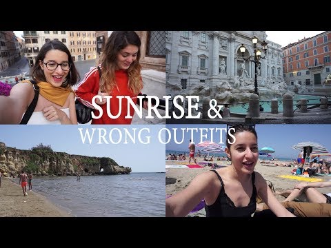 Sunrise at the Trevi Fountain and my fave beach near Rome! | Vlog