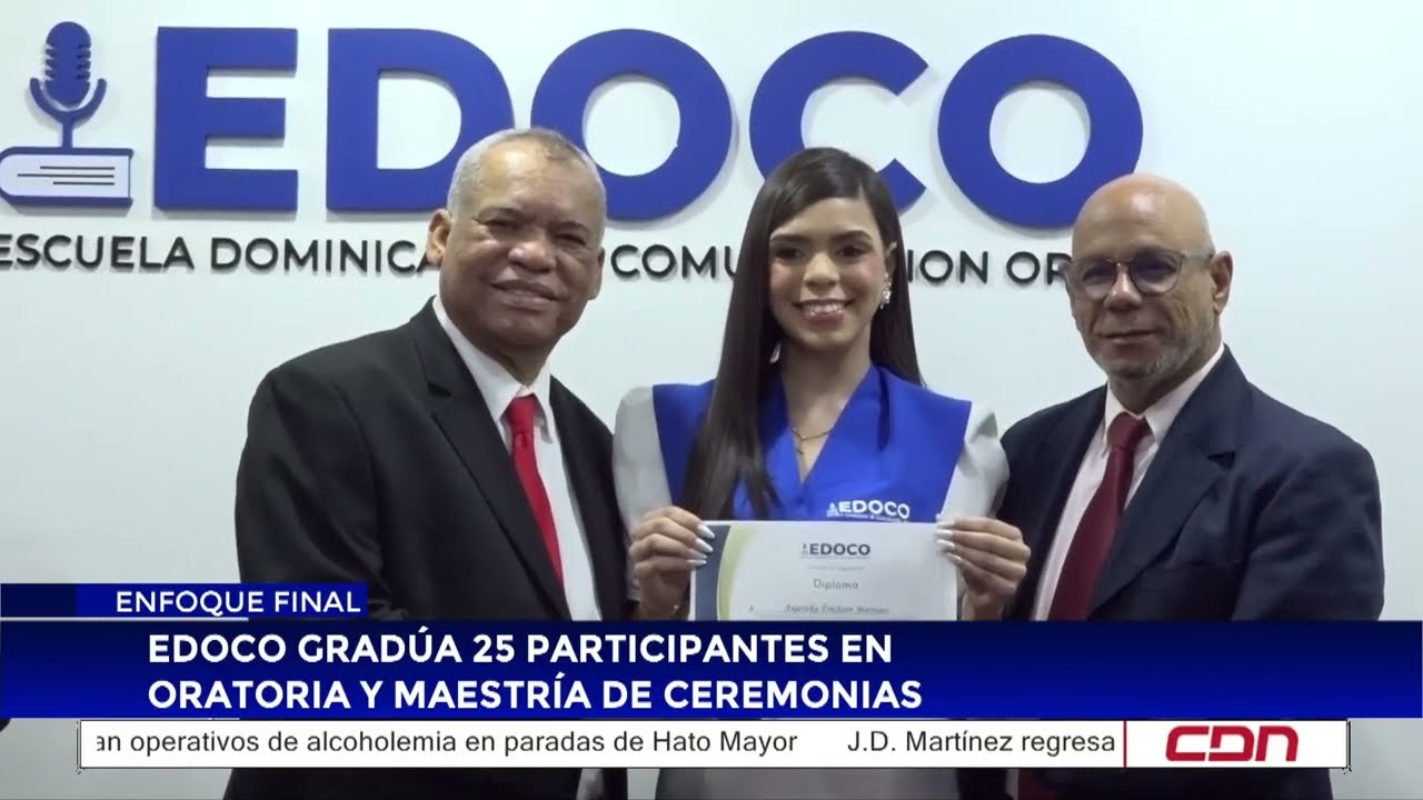 Edoco gradúa 25 participantes en oratoria y maestría de ceremonias