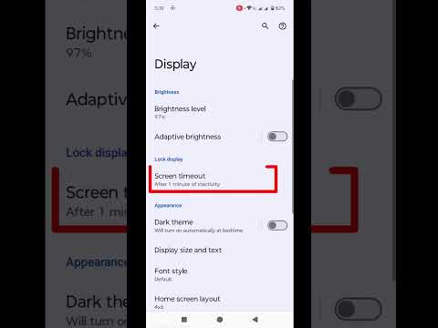 Lock display screen timeout settings in moto g04 #shorts #youtubeshorts