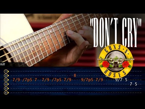 Don't Cry Solo | Guns 'N Roses | Acustico Guitarra Cover Tutorial