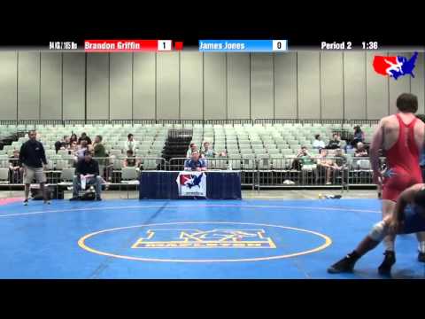 Brandon Griffin vs. James Jones at 2013 Junior Nationals - FILA - FS