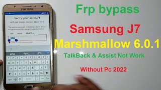 Samsung J7 FRP Bypass || Samsung J700H Google account Remove ||Samsung J7 Frp Unlock Without Pc 2022