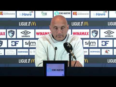 Olivier Pantaloni's reaction after Havre AC - FC Lorient (1-1) 25-26