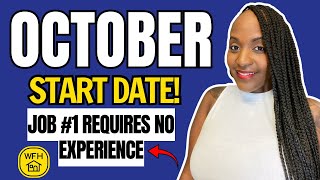 🏆 OCTOBER Start Date! Training Provided + More Part Time Work From Home Jobs 2026