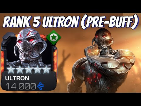 MAXED OUT ULTRON (PRE-BUFF) Rank Up & Gameplay - The OG Noodle Robot!!!