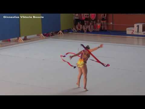 Ilaria Minelli nastro 1° classificata e campionessa italiana - Nazionali AICS 2016