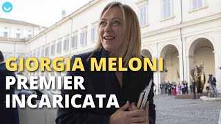 Giorgia Meloni premier incaricata, è la prima donna nella storia della Repubblica italiana