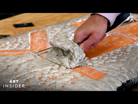 Scraping Old Layers Of Wax From Surfboards | Art Insider