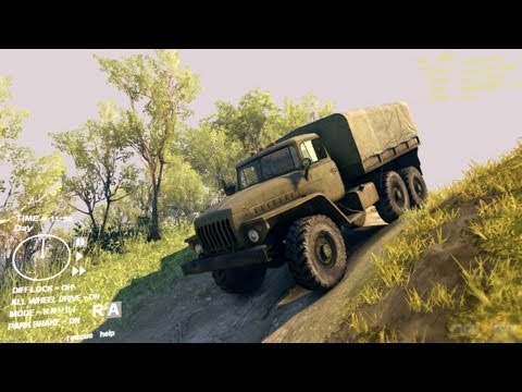 Spin Tires Dev Demo July 2013 - Ural with Curtain Test Drive