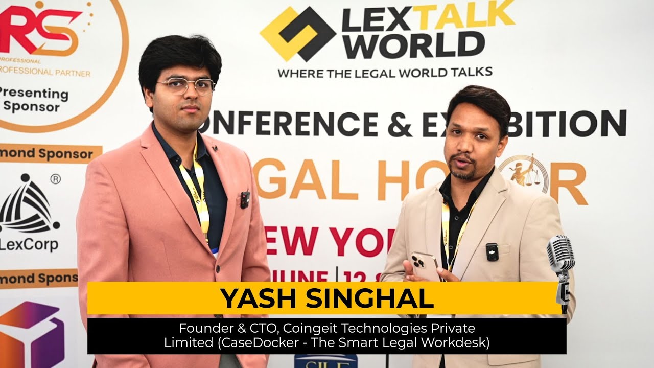 Yash Singhal, Founder & CTO, Coingeit (CaseDocker) | LexTalk World Conference, New York 2025