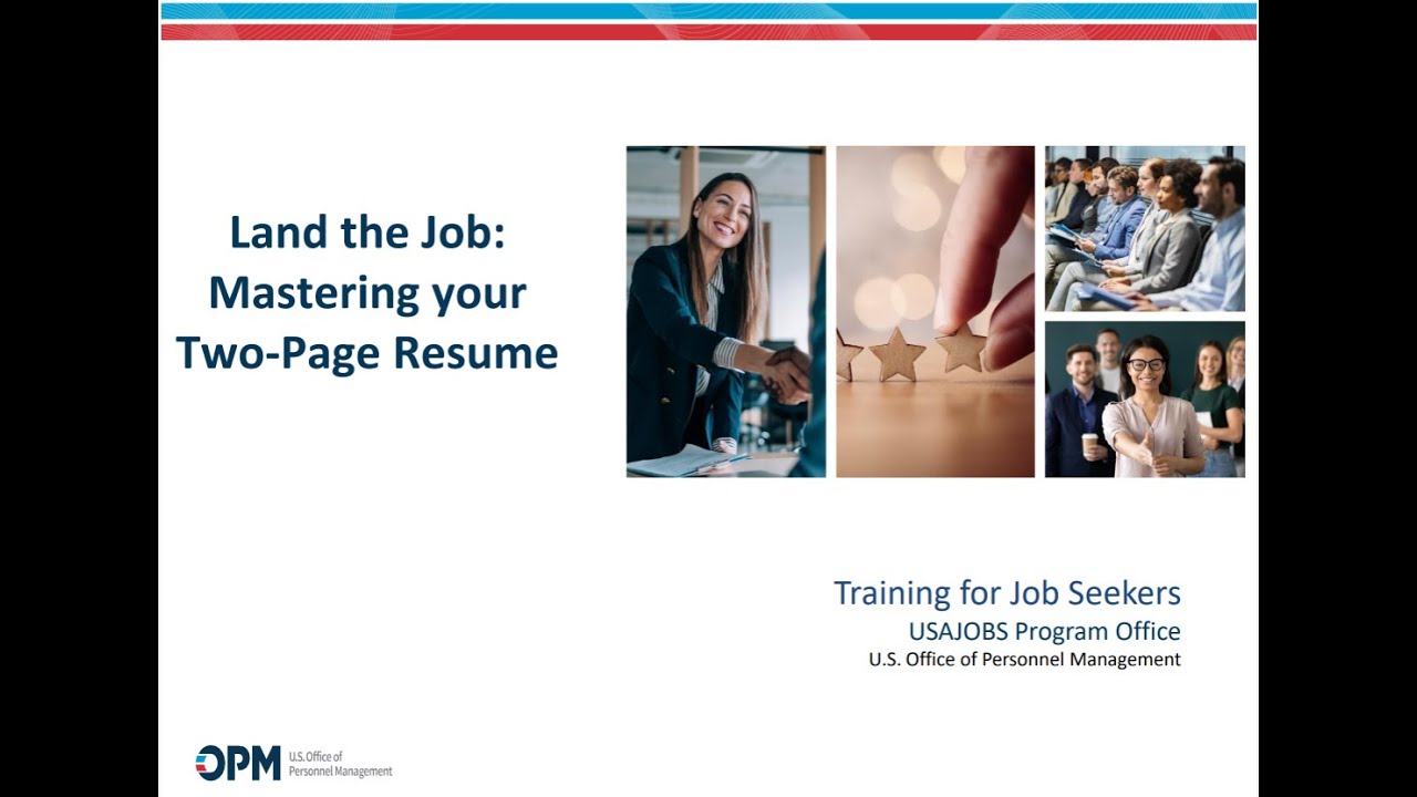 USAJOBS Two-Page Resume Webinar