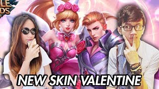NEW SKIN VALENTINE MIYA + ALUCARD WITH VANIA DELICIA - MOBILE LEGENDS