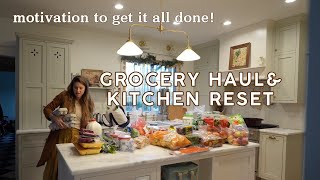 A satisfying kitchen reset | Easy healthy dinner, snacks, and homemade bread for the family