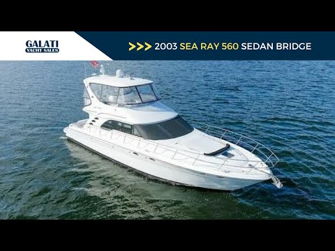 2003 Sea Ray 560 Sedan Bridge No Name Video