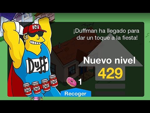 Los Simpson Springfield subida al Nivel 429 con Duffman