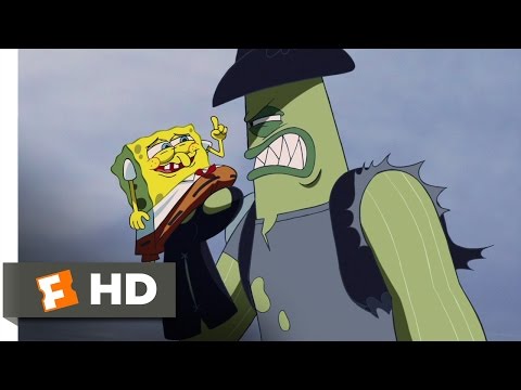 The SpongeBob SquarePants Movie (9/10) Movie CLIP - Dennis Always Gets His Man (2004) HD