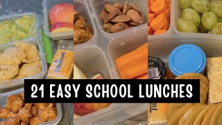 21 Easy Cold School Lunches For Elementary & Middle School Kids