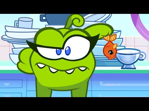 Capa de As Histórias do Om Nom: Om Nom Cafe - Lavar a louça - Desenhos Animados Divertidos para Crianças