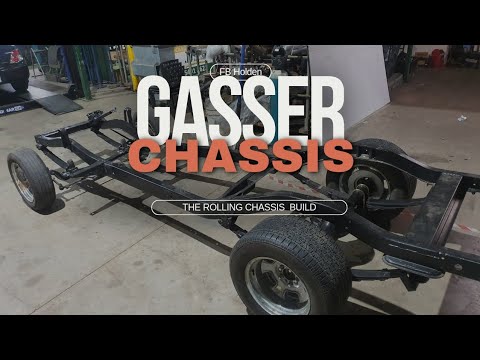 The rolling chassis for the Holden FB Gasser