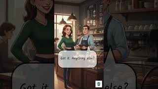 Ordering Coffee in English | Easy Café Conversation for Beginners ☕🥐 #englishforbeginners