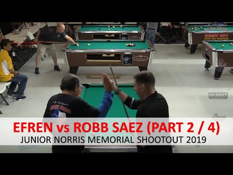 P 2/4 Efren Reyes vs Robb Saez - Junior Norris Memorial Shootout 2019