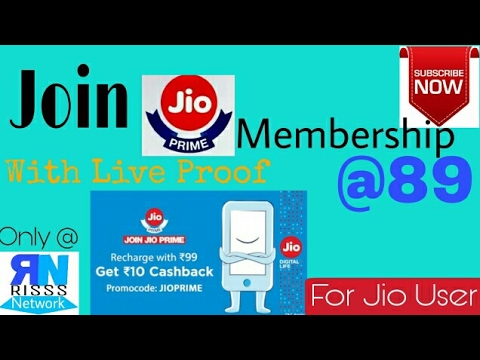 Join Jio Prime Membership @89... Really!! | With Live Paytm Proof | Only@RisssNetwork