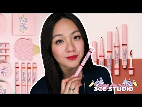 3CE STUDIO VELVET CREAM LIP & PENCIL |Full Swatches and Review