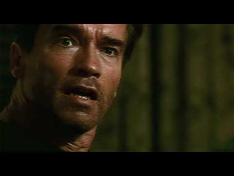 End of Days trailer frame: collapsing subway and apocalyptic imagery that match industrial-metal textures