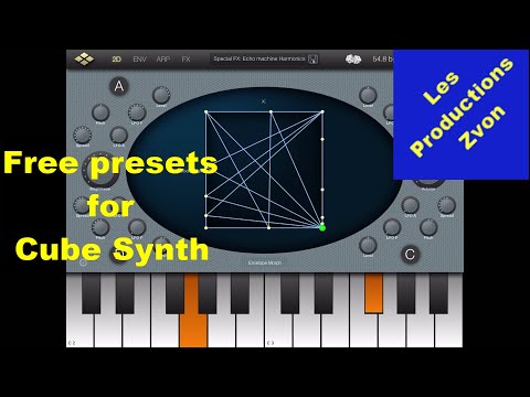 76 free presets for VirSyn Cube Synth for iPad