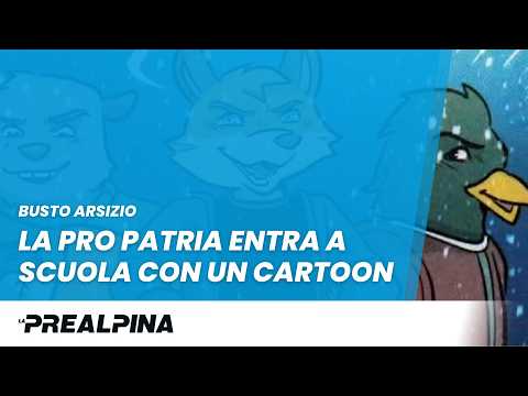 Busto Arsizio, la Pro Patria in un cartoon