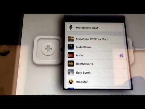 Audiobus _  works like a SynthRACK... Linking Sampletank & AURIA