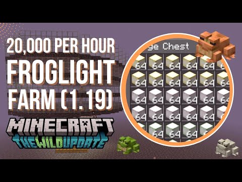 Schnelle Froschlichtfarm (20k/Std.) für Minecraft 1.19 - 1.21 (Java)