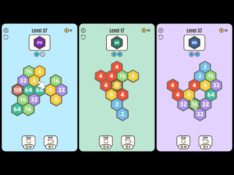 Hex Fold 2048 Game Android Gameplay