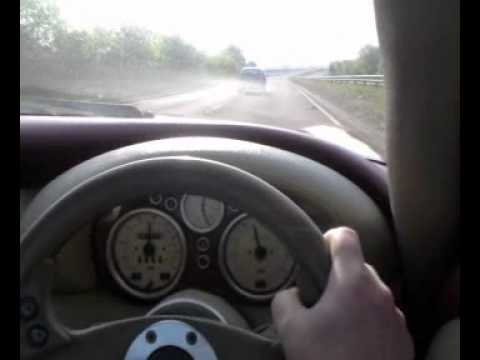 Tvr Cerbera 4.2 accelerating 145 mph + awesome sounds!