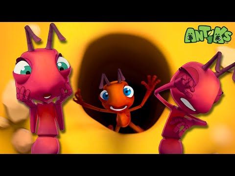 Joey's Gonna Need an Ant-bulance! 😱 | 🐜 Antiks 🐜 | Funny Cartoons for Kids | Moonbug