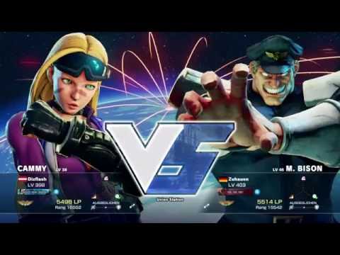 Zuhauen (M.Bison) vs Dizflash (Cammy) - Street Fighter 5 causal match