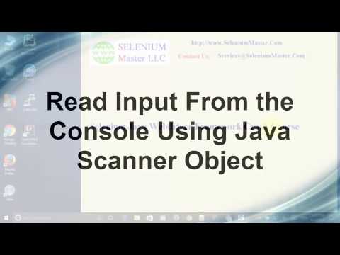Selenium Java Webdriver Read Input From The Console