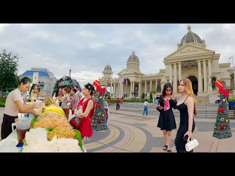 Merry Christmas 2025, Phnom Penh City, Cambodia Street Food, Night Market, Walking Tour, & More