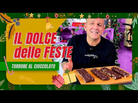 TORRONE fatto in casa al CIOCCOLATO! Una ricetta facile per tutta la famiglia
