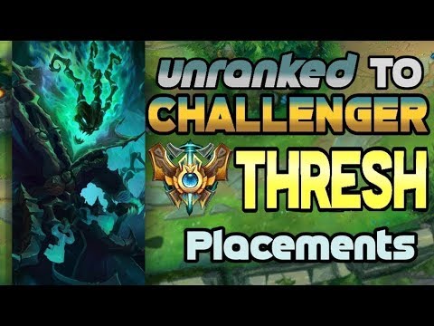 Unranked to Challenger Support Thresh Placements