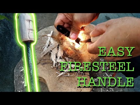 Making a Firesteel (Ferro Rod) Handle - Easy